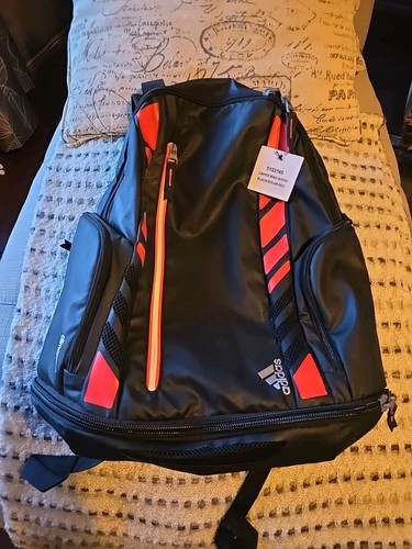 Adidas Climaproof Menace Backpack (Black/Solar/Red)