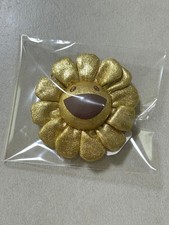 Takashi Murakami Kaikai Kiki Rainbow Flower Gold Pin Brooch Japan Art Limited