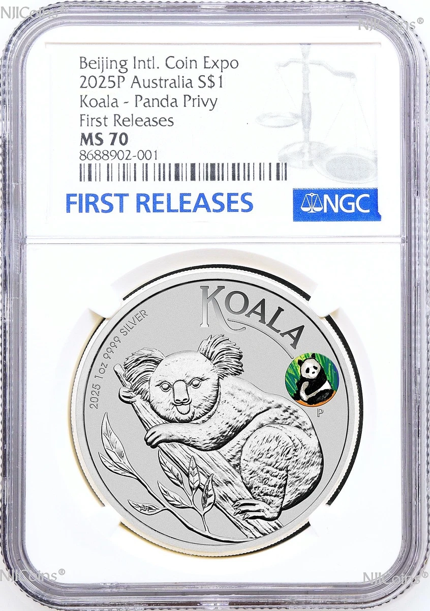 Australian Koala MS 70 Graded 1 oz Precious Metal Content per Unit