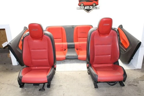 2010-2015 Chevy Camaro SS Coupe Orange Seat & Door Panel Set OEM PN94