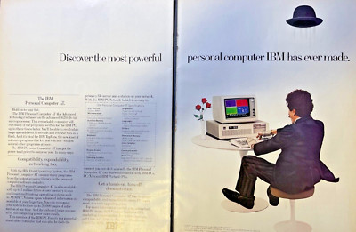 1985 Magazine Advertisement IBM Personal Computer AT Advanced Technologies