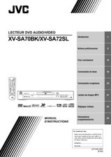 JVC XV-SA70BK XV-SA72SL DVD Player Owners Instruction Manual Reprint
