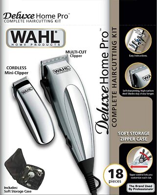 WAHL Pro Series Deluxe バリカン Wahl 220V Homepro 79305-1316 Vogue Deluxe 19 Pcs Hair Clipper and