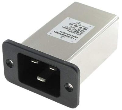 1 x Schaffner, 20A,250 V AC Stecker Flanschhalterung IEC Einlassfilter FN9222R-20-06, schnell