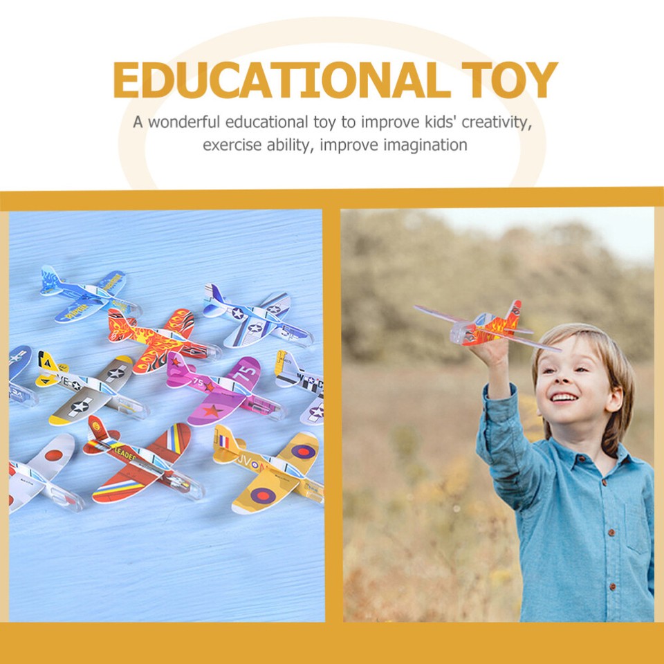 25 Pcs Glider Planes Paper Airplane Kit Toy Bulk Model Child eBay