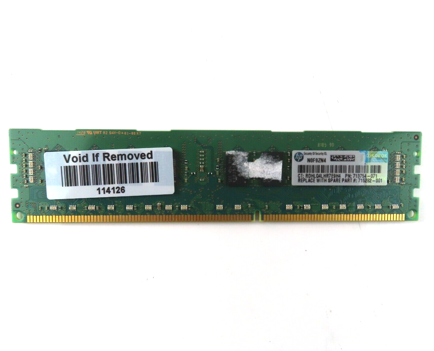 4GB DIMM 1Rx4 PC3L-12800R DDR3 1600MHz (240-Pin) (ECC) Memory for Server