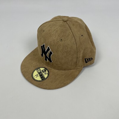 New Era Tan Suede New York Yankees Hat 7 5/8 | eBay