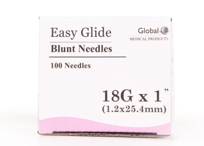 PRIVATE LABEL 100 Blunt Dispensing Needles Syringe Blunt Tip Needle 18 Ga 1 " Luer Lock 1 inch