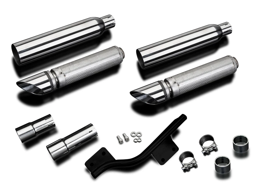 Yamaha Road Star Delkevic 16" Stainless Slash Cut Tip Muffler Exhaust 99-07 - Image 2 of 3