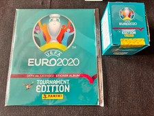 PANINI DISPLAY BOX 50 PACKETS UEFA EURO 2020 TOURNAMENT EDITION + EMPTY ALBUM