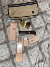 Vtg Lot  VARIG Airlines Toiletry Travel Bag Hygiene First Class Hermes equipage