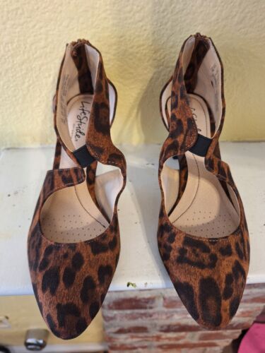LifeStride Womens Giovanna 2 Cut-Out Pumps Shoes 7 Medium, Leaopard Print.   - Picture 1 of 14