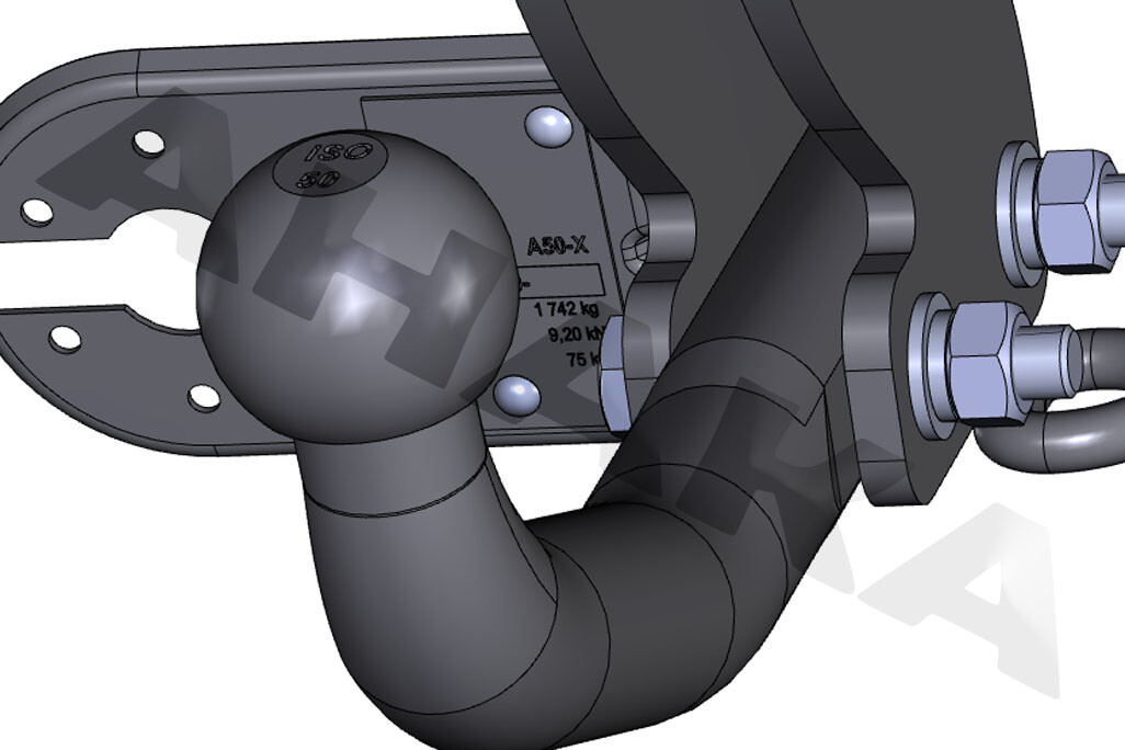 Gancio Traino Estraibile Per VW Golf VI 2008-2012 - Kit Completo Con Elettrica 13 Poli | Omologato ISO - Foto 2