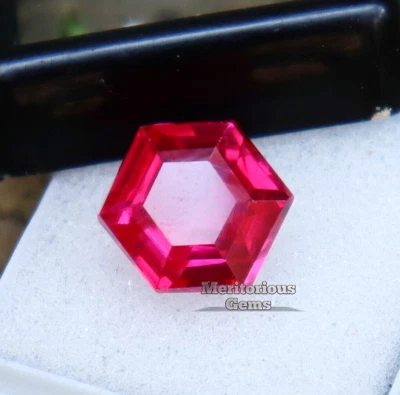 Pink Spinel Beautiful 9-10 Carats Gemstone Hexagon Cut Certified Loose Gemstone - Image 1 of 4