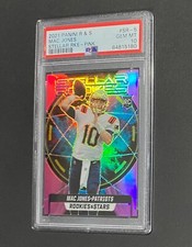 2021 PANINI MAC JONES STELLAR ROOKIES PINK PRIZM /75 SP #SR-5 RC - PSA 10 POP 6