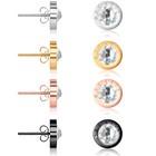 De Luca® Damen Ohrstecker 316L Edelstahl Premium-Markenkristall