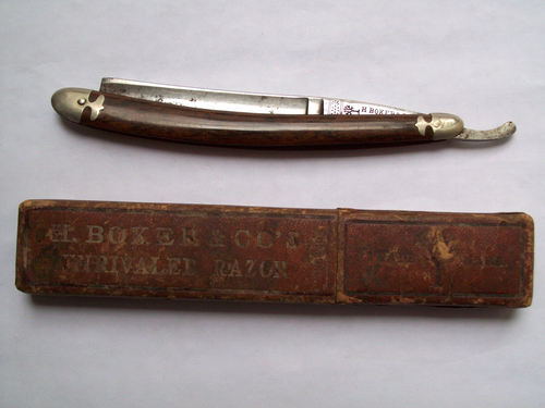 VINTAGE BOKER TREE BRAND # 2756 STRAIGHT RAZOR GERMANY 5/8 