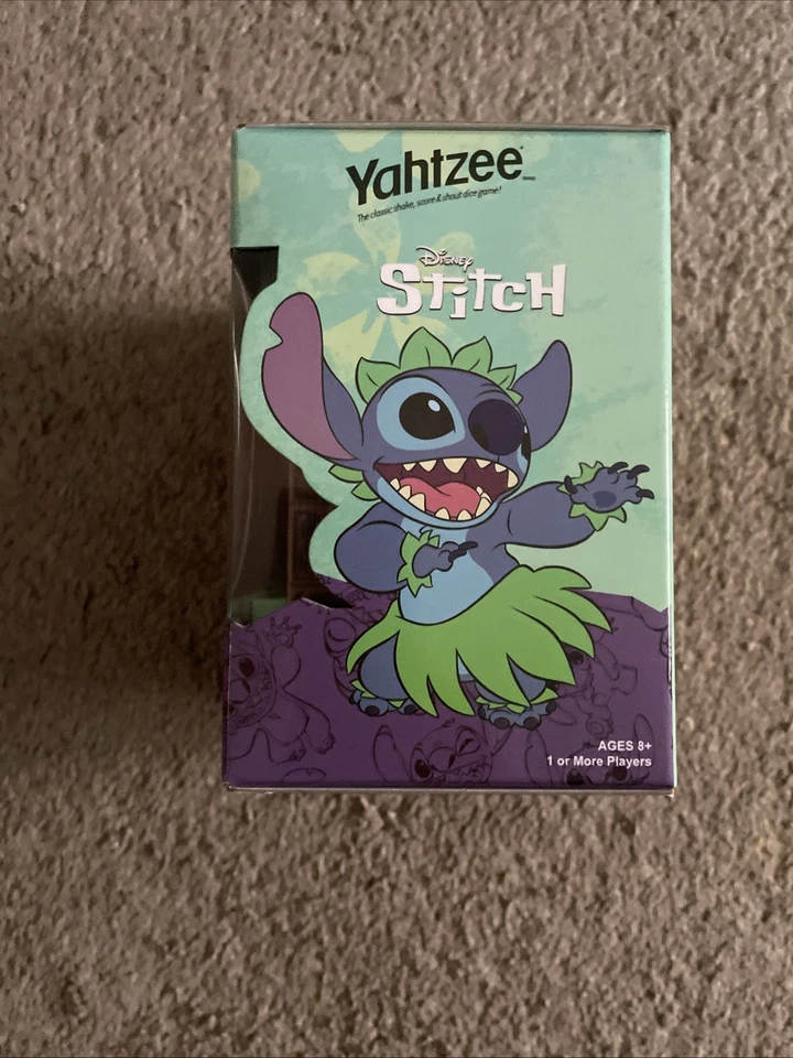 HASBRO DISNEY STITCH YAHTZEE DICE GAME W/ COLLECTIBLE TIKI STYLE CUP (NEW) - Image 2 of 4