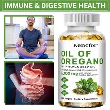 Oregano Oil Supplement Capsules,Immune Health,Digestive & Gut Health
