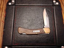 Schrade Old Timer Golden Bear 3.6" HC Stainless Steel Blade Wood Handle 6OTW