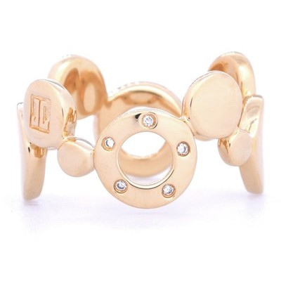 Jette Joop designer ring with diamonds in 750/18ct. GG size: 53