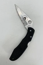 Spyderco Clipit Rescue Serrated Folding Knife AUS-8 Seki-City Japan Rodeo Prize