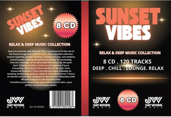 Audio Cd - Sunset Vibes / Various (8 Cd) - Jaywork Records -D- Neu-image
