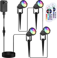Spotlights Low Voltage Landscape ligths with Transformer Outdoor Uplights 4pack