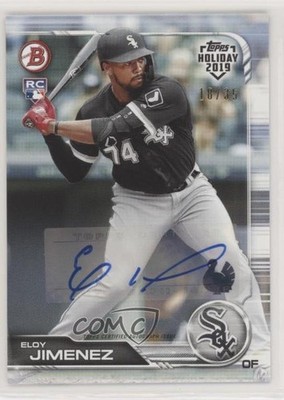 2019 Topps Holiday Bowman Turkey 18/35 Eloy Jimenez #TH-EJ Rookie Auto RC s7f