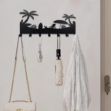Wall Mounted Key Rack | Metal Key Rack Hook Organizer | Metal Key Organizer w...