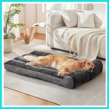 Dog Beds for Large Dogs Breeds,Sofa Dog Bed with Pillow for Crate Kennel, Sup...