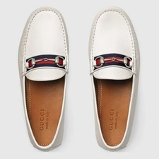 Gucci Driver Loafers White