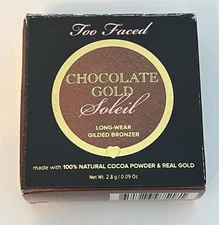 Too Faced Chocolate Gold Soleil Long Wear Gilded Bronzer in Luminous Travel Size