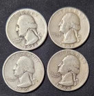 4 Pre 1964 Quarters Silver Under Spot Melt