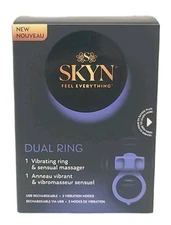 SKYN • DUAL RING ~ 1 Vibrating Ring & Sensual Massager ~ RECHARGEABLE ~ 3 MODES 