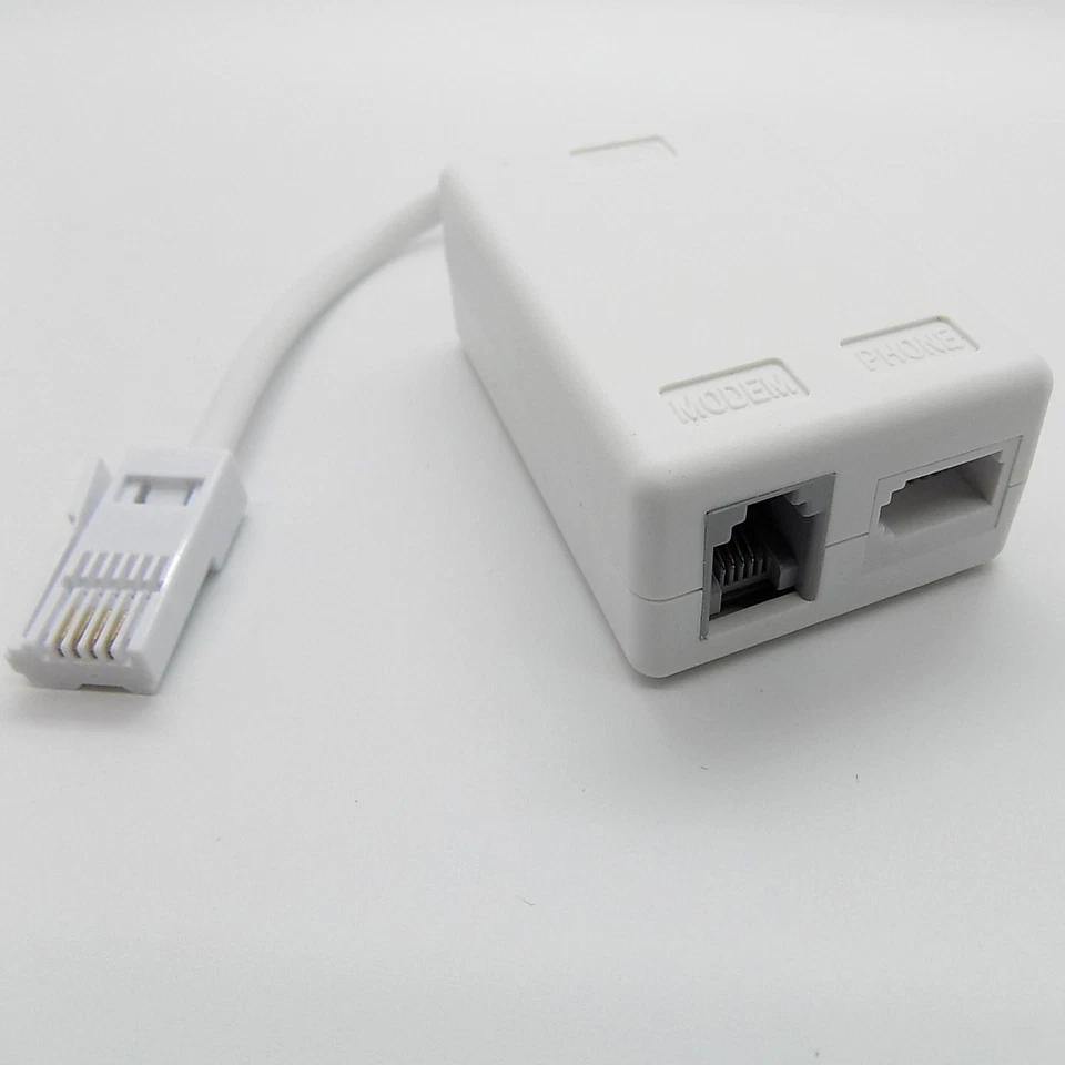 ADSL microfilter Broadband Micro Filter Lead BT Inline RJ11 Phone Splitter/Cable - Image 2 of 3