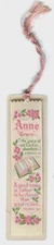 Vintage Handmade Leather Bookmark Flowers "AND HERE I FELL ASLEEP" 7 inch