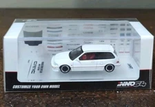 Inno64 Honda Civic EF9 SiR White Edition Customize Your Own Model JDM