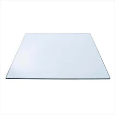 24" Square Glass Table Top 1/2" Thick, 1" Bevel