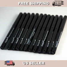12 pcs Nabi Retractable Waterproof Black Eyeliner Makeup Lot [ US Seller]