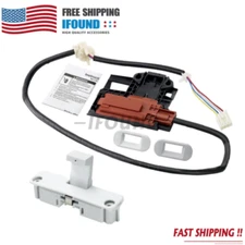W10404050 W10238287 Washer Lid Lock Latch Switch&W10240513 Strike for Whirlpool