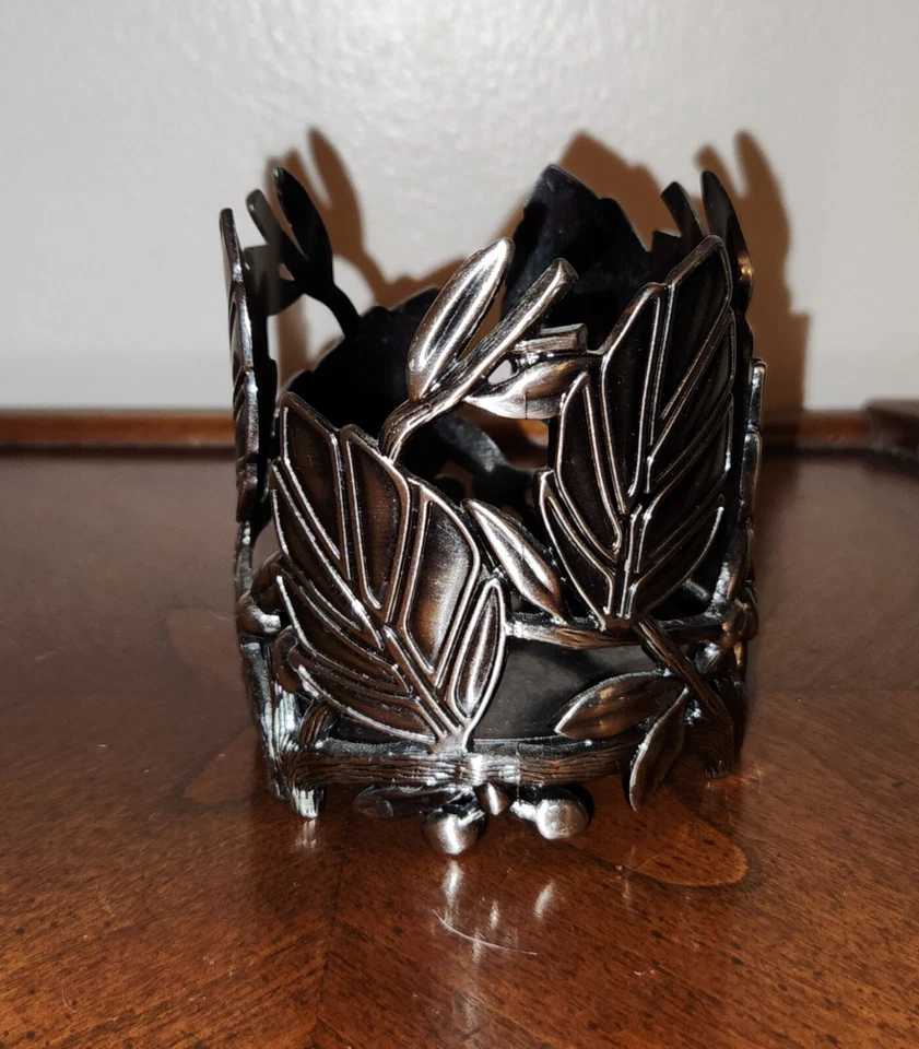 Jar Candle Holder LEAVES Metalic Bronze  - Image 3 of 4