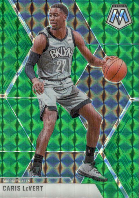 2019-20 Panini Mosaic Green Prizm Caris LeVert #51  Brooklyn Nets