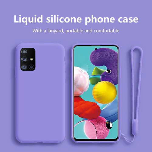 For Samsung Galaxy Hot Sell Models Lanyard Liquid Silicone Soft Phone Case Cover - Picture 12 of 19