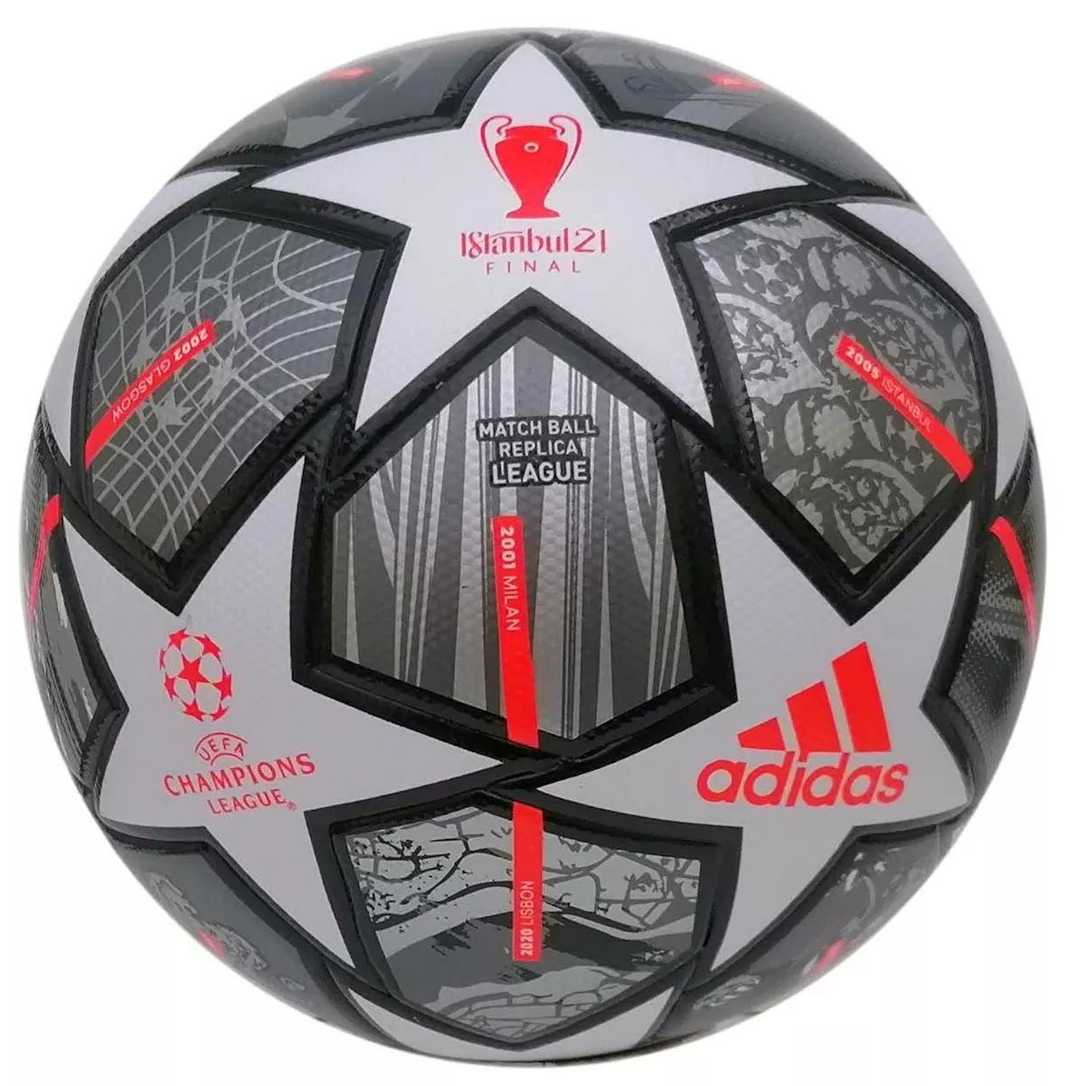 Beeldhouwwerk Delegeren Smelten adidas Finale League Istanbul Top Training Ball Seamless Football Ball Goal  Silver | eBay