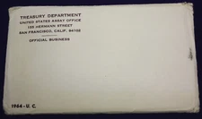 1964 Mint Set. Complete and original. 10 coins Both "P" & "D"