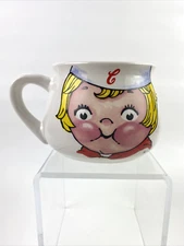 Vintage 1998 Campbell Soup Kid Collectible Mug Cup Bowl Houston Harvest Gift