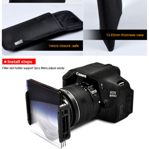 Zomei 10pcs Neutral Density ND2 ND4 ND8 ND16 Filters+77mm Adapter Ring&Holder - Picture 3 of 12