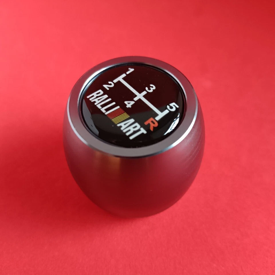 GUNMETAL WEIGHTED 5 JDM SHIFT GEAR KNOB for LANCER EVO MIRAGE TRITON RALLIART VR - Image 4 of 4