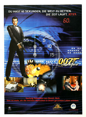 James Bond 007 Nightfire GameCube Xbox PS2 GBA Mini Poster Werbeblatt Ad Page